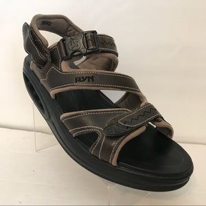 Walking Rocker Sandals Women’s Brown Adjustable